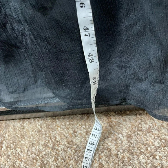 American Eagle Outfitters Maxi Dress Women's Sz S Black V-Neck Double Slit - Picture 4 of 9